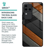 Tri Color Wood Glass Case for Vivo V30 Pro 5G