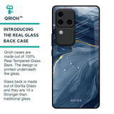 Deep Ocean Marble Glass Case for Vivo V30 Pro 5G