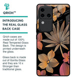 Lines Pattern Flowers Glass Case for Vivo V30 Pro 5G