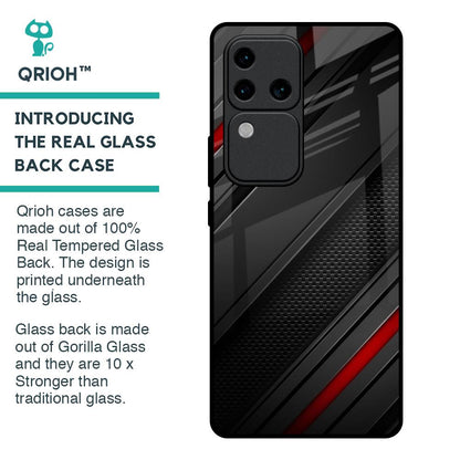 Modern Abstract Glass Case for Vivo V30 Pro 5G