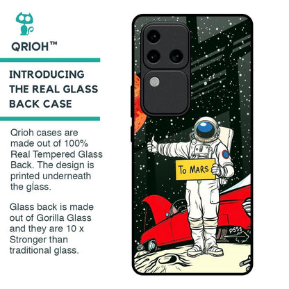 Astronaut on Mars Glass Case for Vivo V30 Pro 5G