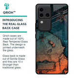 Geographical Map Glass Case for Vivo V30 Pro 5G