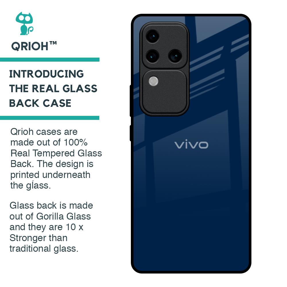 Royal Navy Glass Case for Vivo V30 Pro 5G