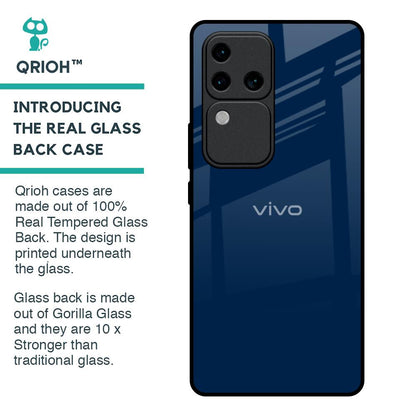 Royal Navy Glass Case for Vivo V30 Pro 5G