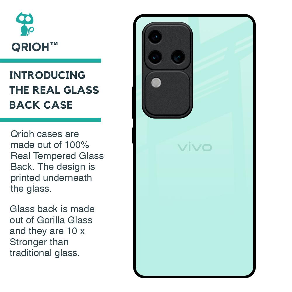 Teal Glass Case for Vivo V30 Pro 5G