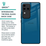 Cobalt Blue Glass Case for Vivo V30 Pro 5G