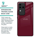 Classic Burgundy Glass Case for Vivo V30 Pro 5G