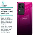 Purple Ombre Pattern Glass Case for Vivo V30 Pro 5G