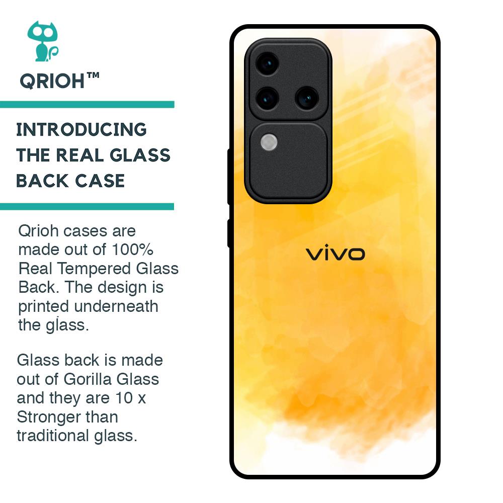 Rustic Orange Glass Case for Vivo V30 Pro 5G