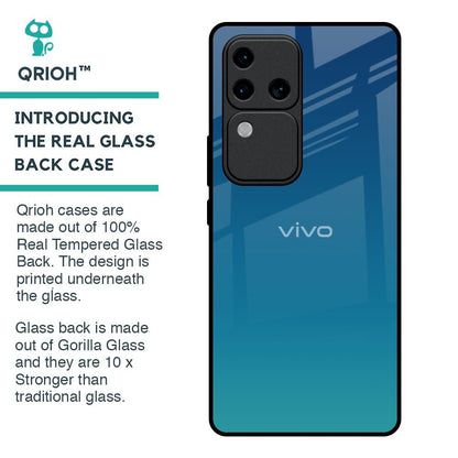 Celestial Blue Glass Case For Vivo V30 Pro 5G