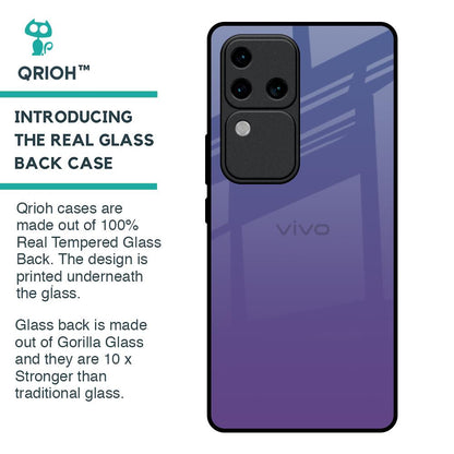 Indigo Pastel Glass Case For Vivo V30 Pro 5G