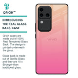 Pastel Pink Gradient Glass Case For Vivo V30 Pro 5G