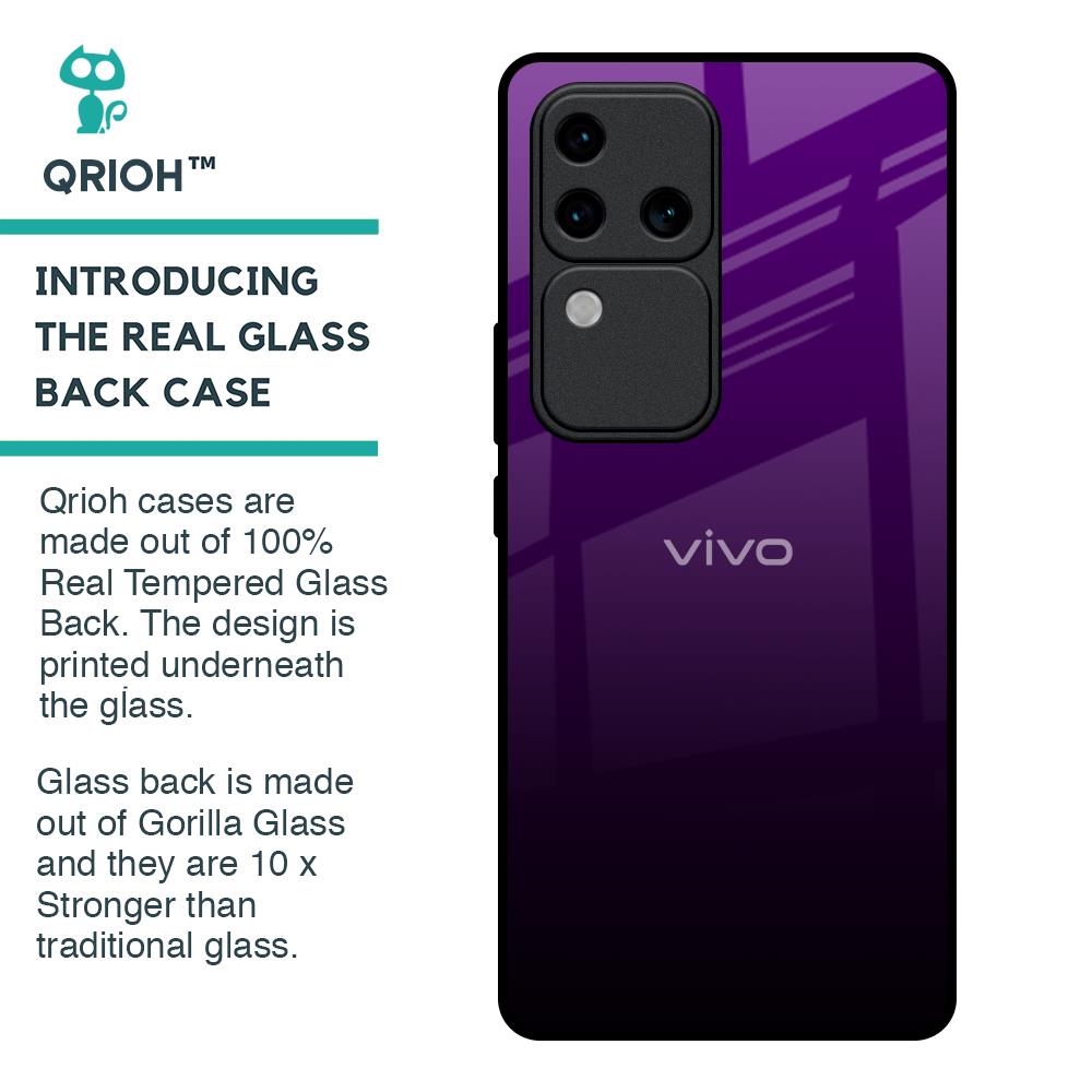 Harbor Royal Blue Glass Case For Vivo V30 Pro 5G