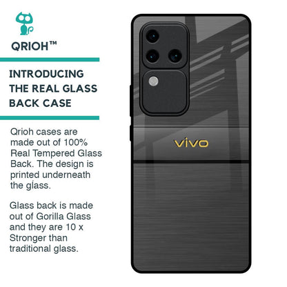 Grey Metallic Glass Case For Vivo V30 Pro 5G