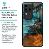Golden Splash Glass Case for Vivo V30 Pro 5G