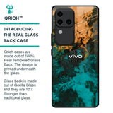Watercolor Wave Glass Case for Vivo V30 Pro 5G