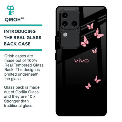 Fly Butterfly Glass Case for Vivo V30 Pro 5G