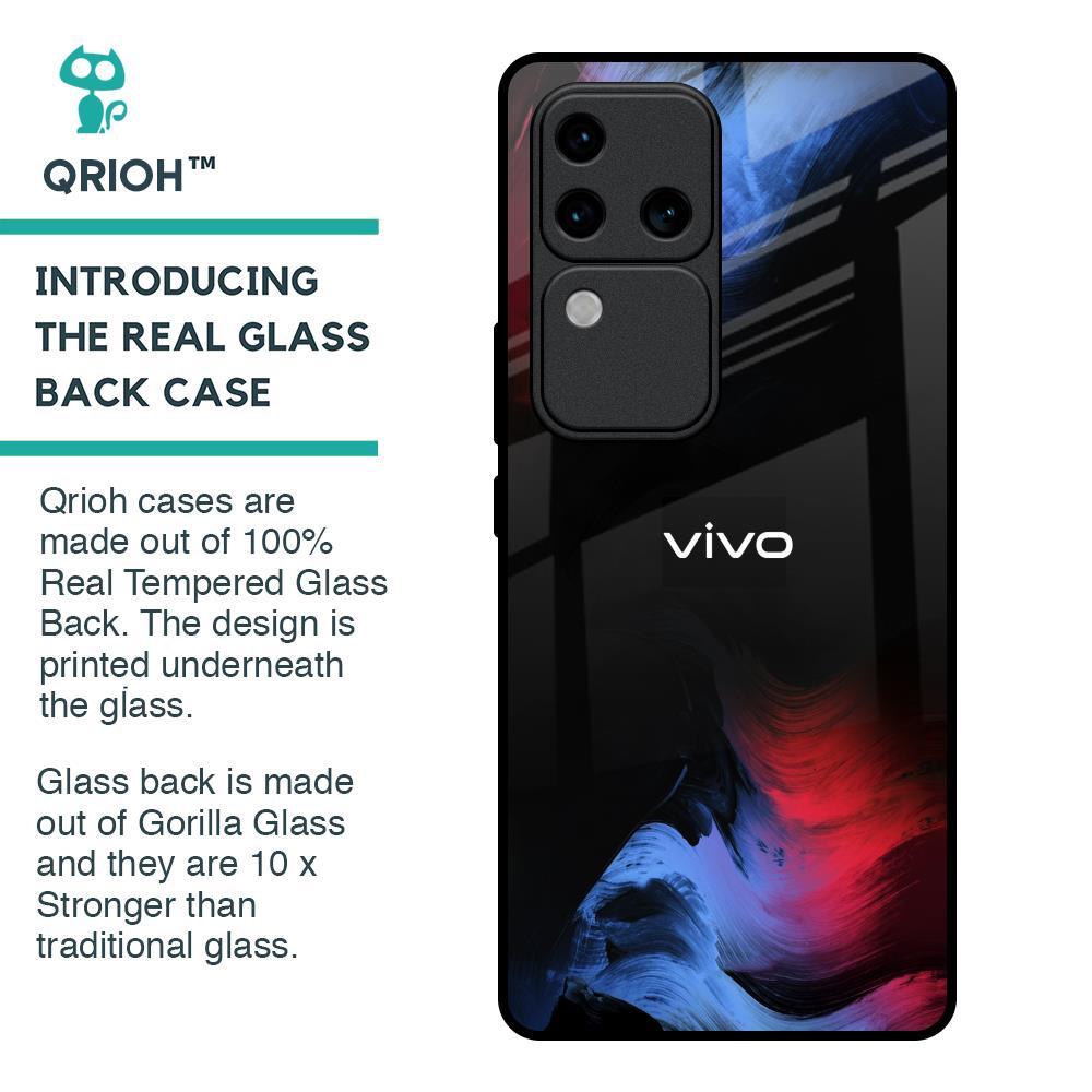 Fine Art Wave Glass Case for Vivo V30 Pro 5G