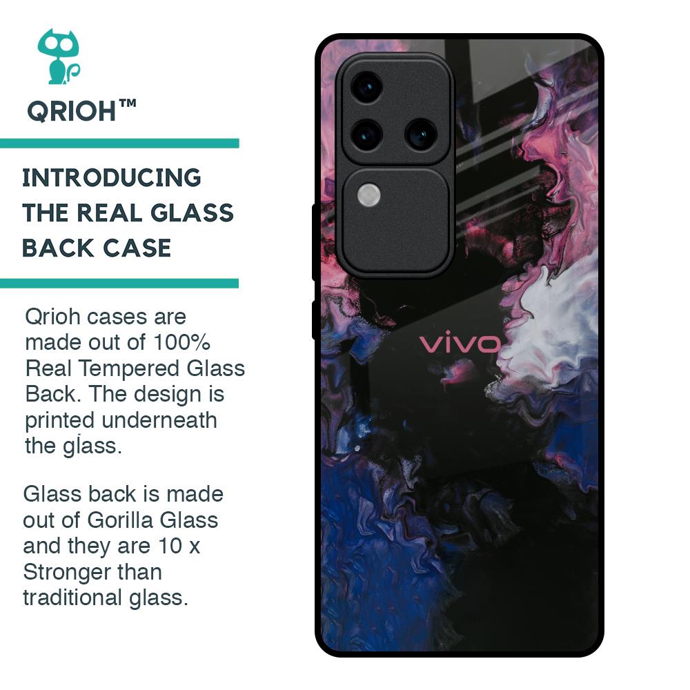 Smudge Brush Glass case for Vivo V30 Pro 5G