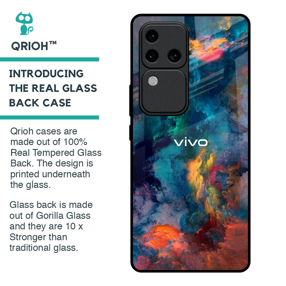 Colored Storm Glass Case for Vivo V30 Pro 5G
