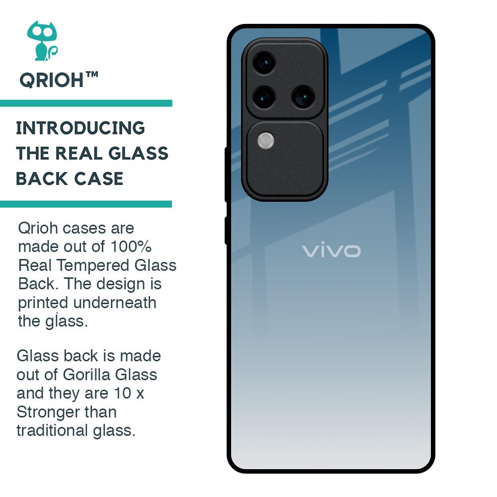 Deep Sea Space Glass Case for Vivo V30 Pro 5G