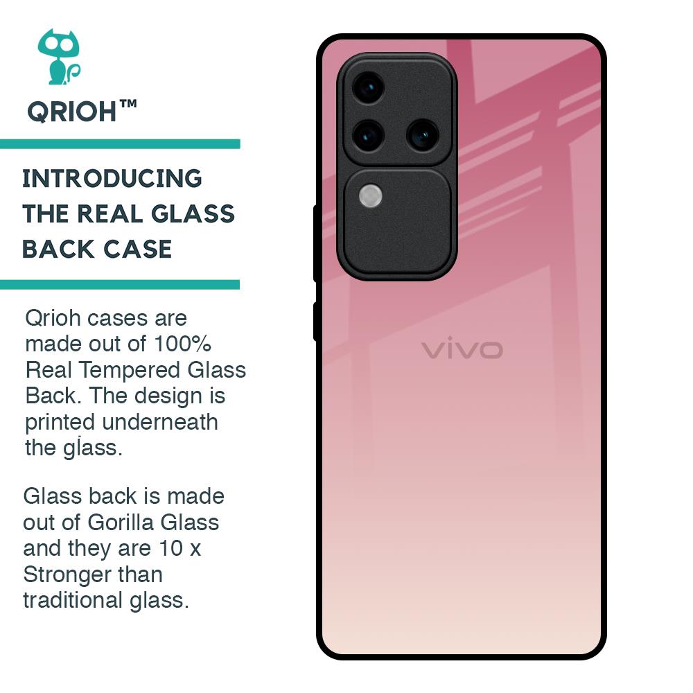 Blooming Pink Glass Case for Vivo V30 Pro 5G