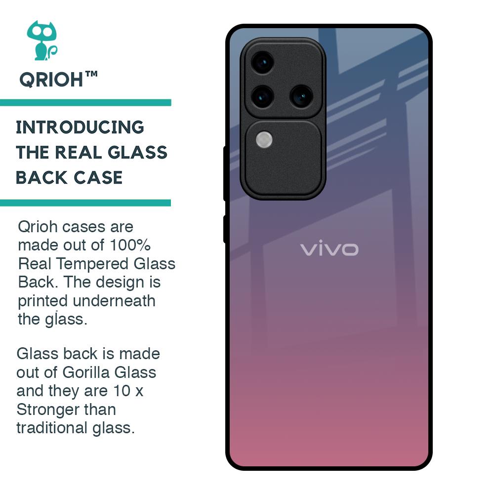 Pastel Gradient Glass Case for Vivo V30 Pro 5G