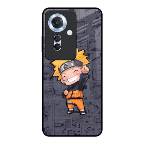 Orange Chubby Oppo F25 Pro 5G Glass Back Cover Online