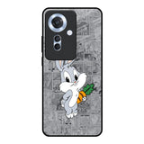 Cute Baby Bunny Oppo F25 Pro 5G Glass Back Cover Online