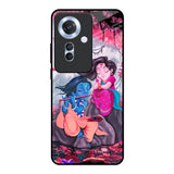 Radha Krishna Art Oppo F25 Pro 5G Glass Back Cover Online