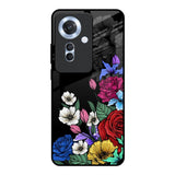 Rose Flower Bunch Art Oppo F25 Pro 5G Glass Back Cover Online