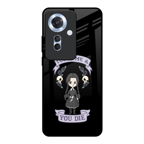 Touch Me & You Die Oppo F25 Pro 5G Glass Back Cover Online