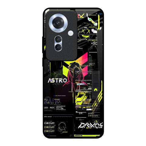 Astro Glitch Oppo F25 Pro 5G Glass Back Cover Online