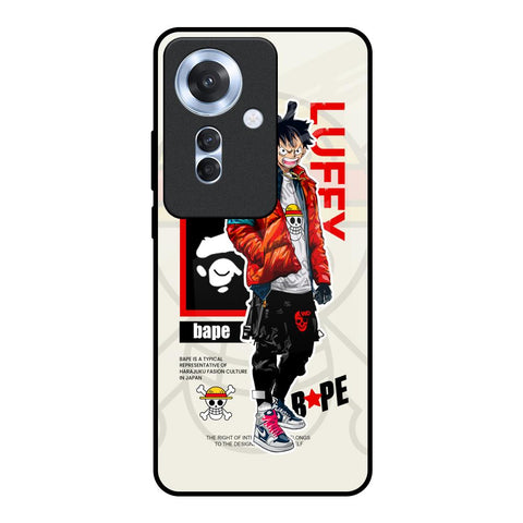 Bape Luffy Oppo F25 Pro 5G Glass Back Cover Online