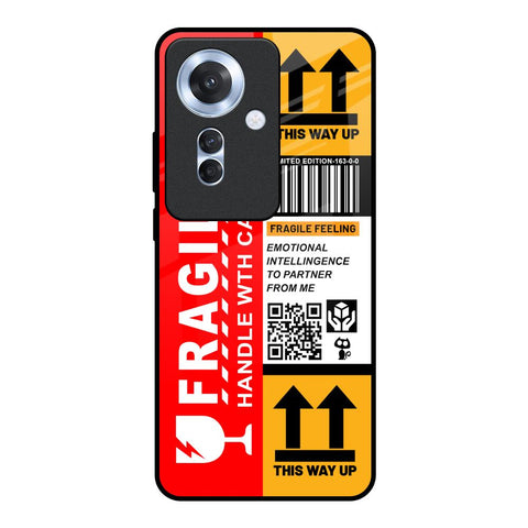 Handle With Care Oppo F25 Pro 5G Glass Back Cover Online