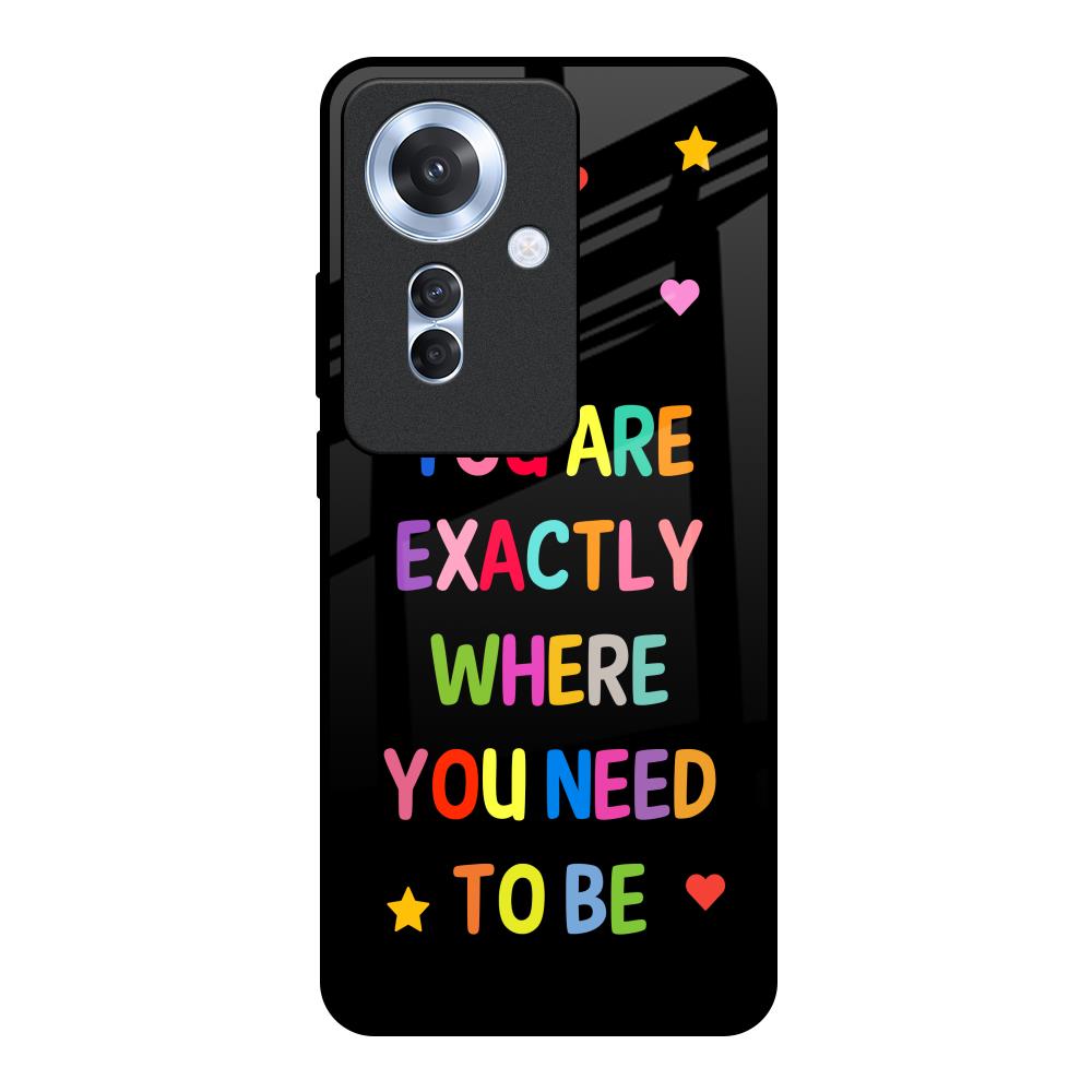 Magical Words Oppo F25 Pro 5G Glass Back Cover Online
