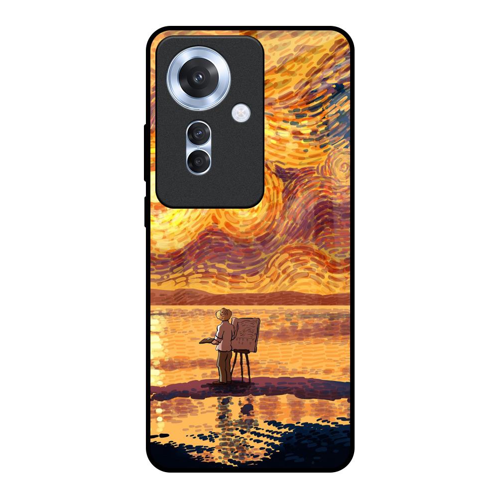 Sunset Vincent Oppo F25 Pro 5G Glass Back Cover Online