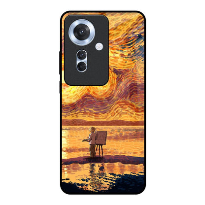 Sunset Vincent Oppo F25 Pro 5G Glass Back Cover Online