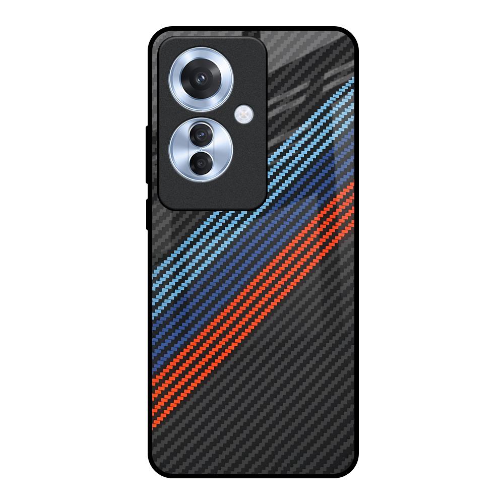 Carbon Inspired Oppo F25 Pro 5G Glass Back Cover Online