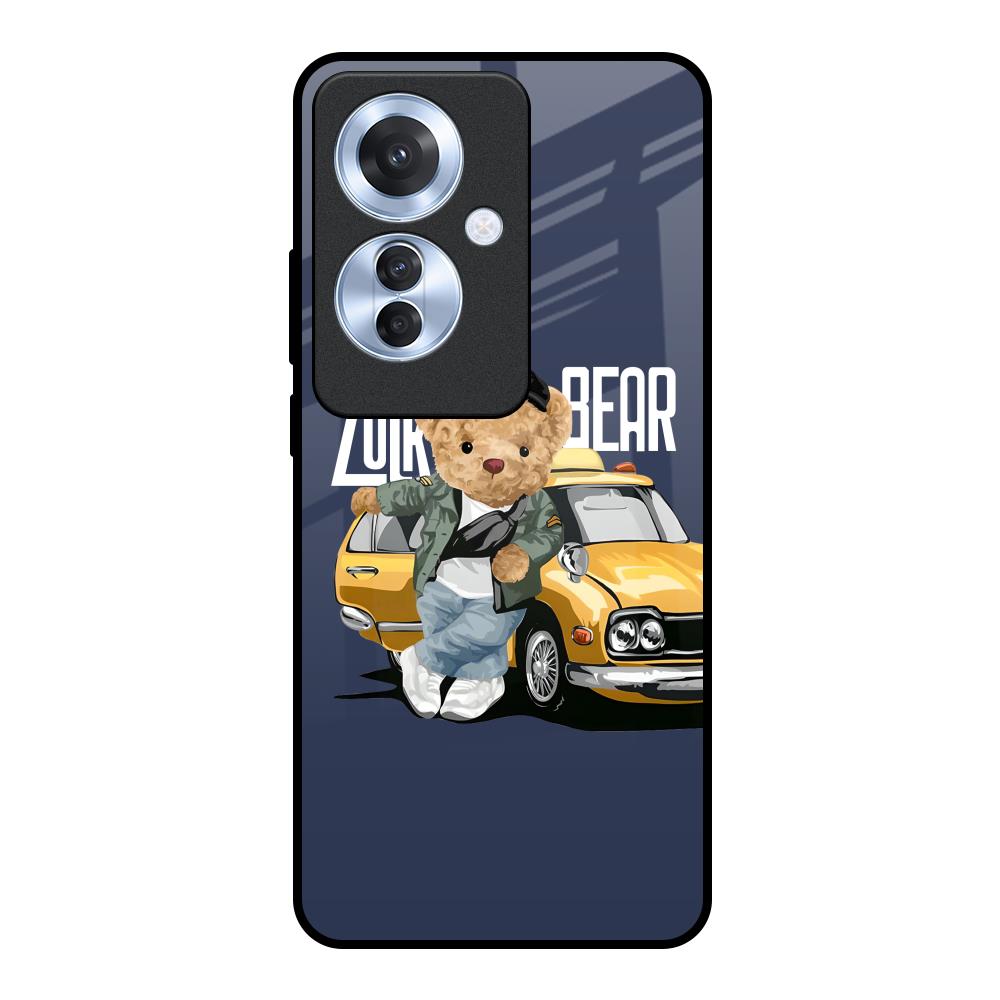 Adventurous Bear Oppo F25 Pro 5G Glass Back Cover Online