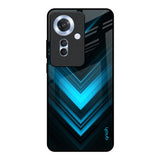 Vertical Blue Arrow Oppo F25 Pro 5G Glass Back Cover Online
