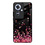 Heart Rain Fall Oppo F25 Pro 5G Glass Back Cover Online