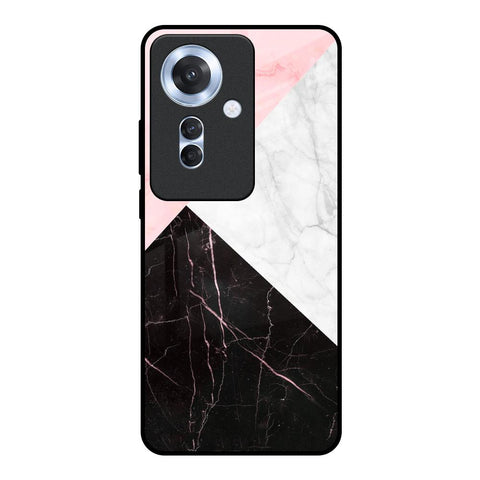 Marble Collage Art Oppo F25 Pro 5G Glass Back Cover Online