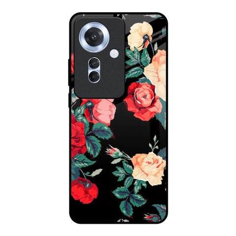 Floral Bunch Oppo F25 Pro 5G Glass Back Cover Online