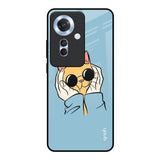 Adorable Cute Kitty Oppo F25 Pro 5G Glass Back Cover Online