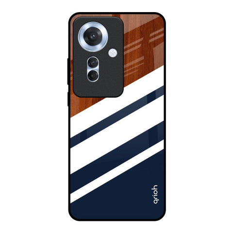 Bold Stripes Oppo F25 Pro 5G Glass Back Cover Online
