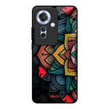 Retro Gorgeous Flower Oppo F25 Pro 5G Glass Back Cover Online