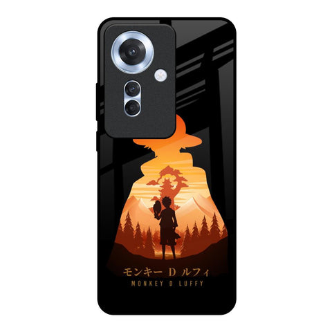 Luffy One Piece Oppo F25 Pro 5G Glass Back Cover Online