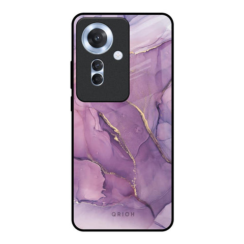 Purple Gold Marble Oppo F25 Pro 5G Glass Back Cover Online