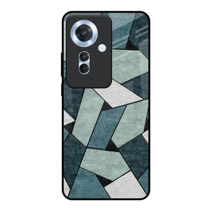 Abstact Tiles Oppo F25 Pro 5G Glass Back Cover Online